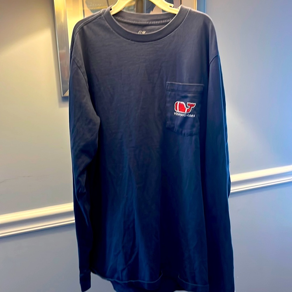 Vineyard Vines Youth Football Whale Tee